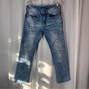 Buffalo By David Bitton Six-x Jeans Acid Wash Slim Stretch 30x30 (actual 30x29)